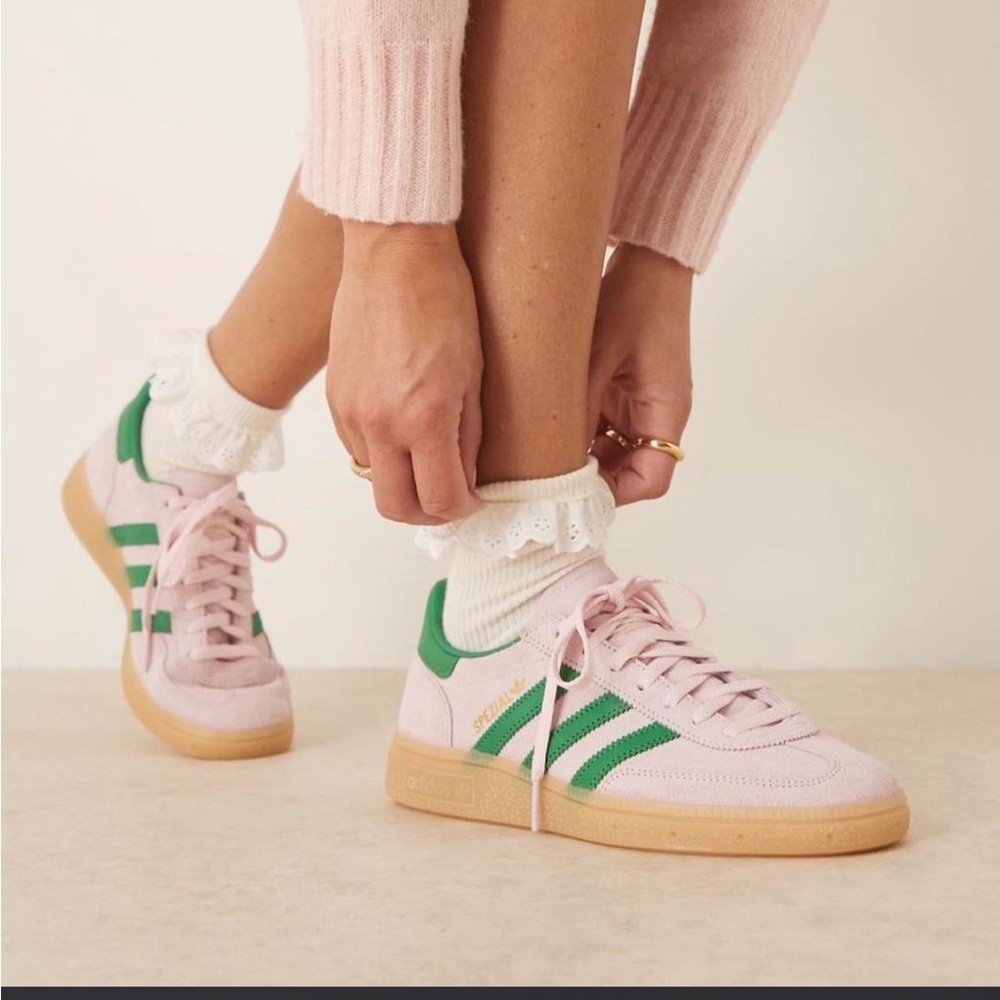 Adidas Handball Spezial Pink and Green - Picture 8 of 9